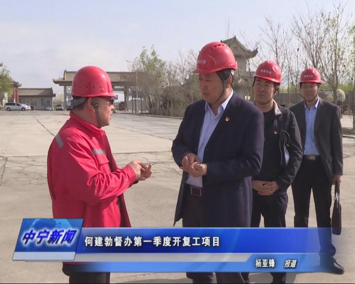 何建勃督办第一季度开复工项目_中宁县人民政府